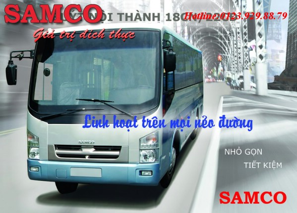 Xe Buýt BV1 SAMCO 20 chỗ ngồi, 20 chỗ đứng máy 3.0